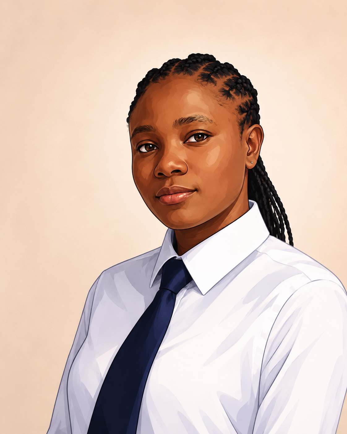 Cartoon portrait of web designer