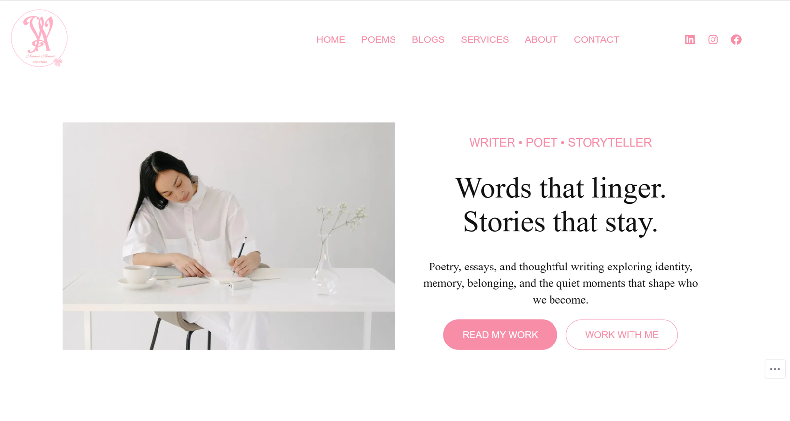 aaamna who writes – all that i write, on your screen.
